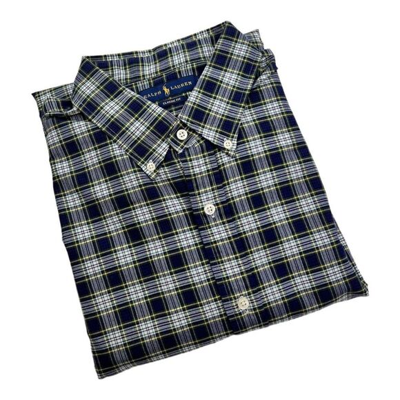Ralph Lauren Other - New Ralph Lauren Men US XL Blue Plaid Shirt Long Sleeve Classic Fit Button Down